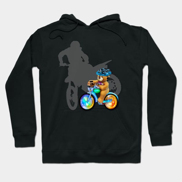 Bike Riding Hoodie by KC Morcom aka KCM Gems n Bling aka KCM Inspirations